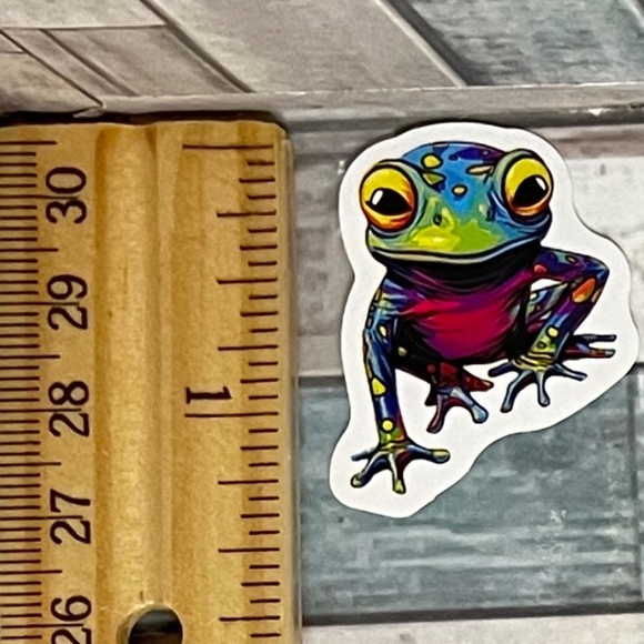 🌀10/$10🌀 Psychedelic Frog Waterproof Sticker Decal - Picture 1 of 1